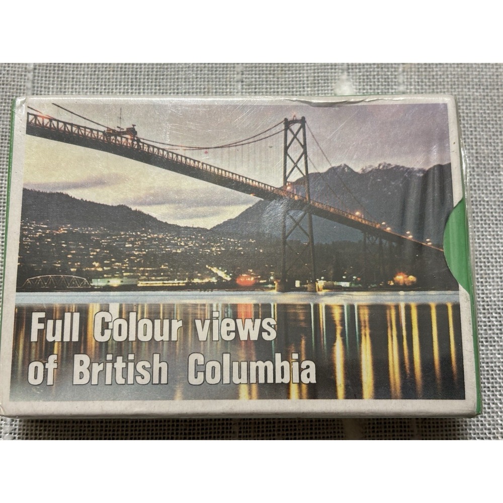 Vintage Sealed Souvenir Playing Cards Full Color Views British Columbia Canada